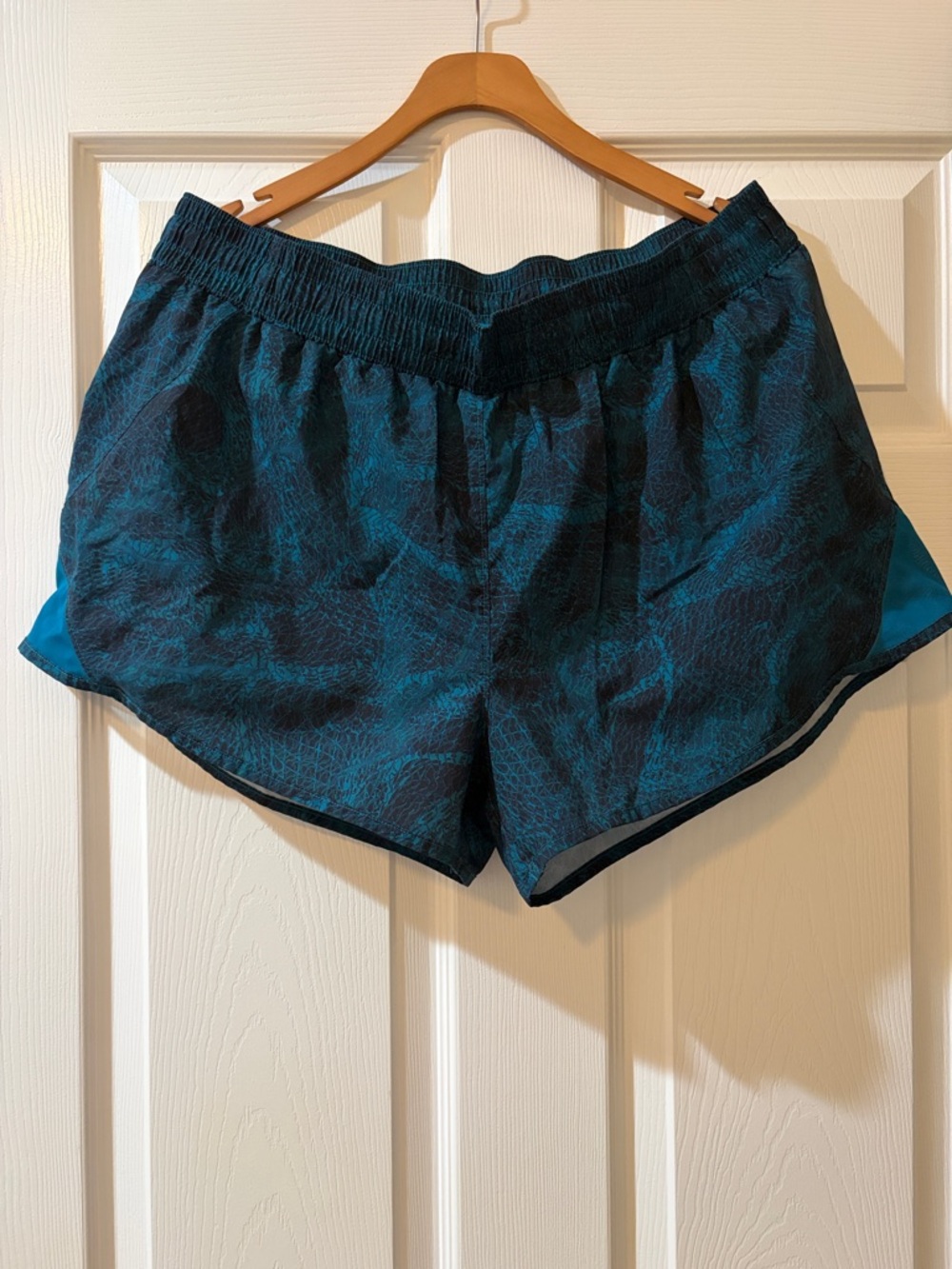 all in motion Dark Teal Patterned Women’s Athletic Shorts